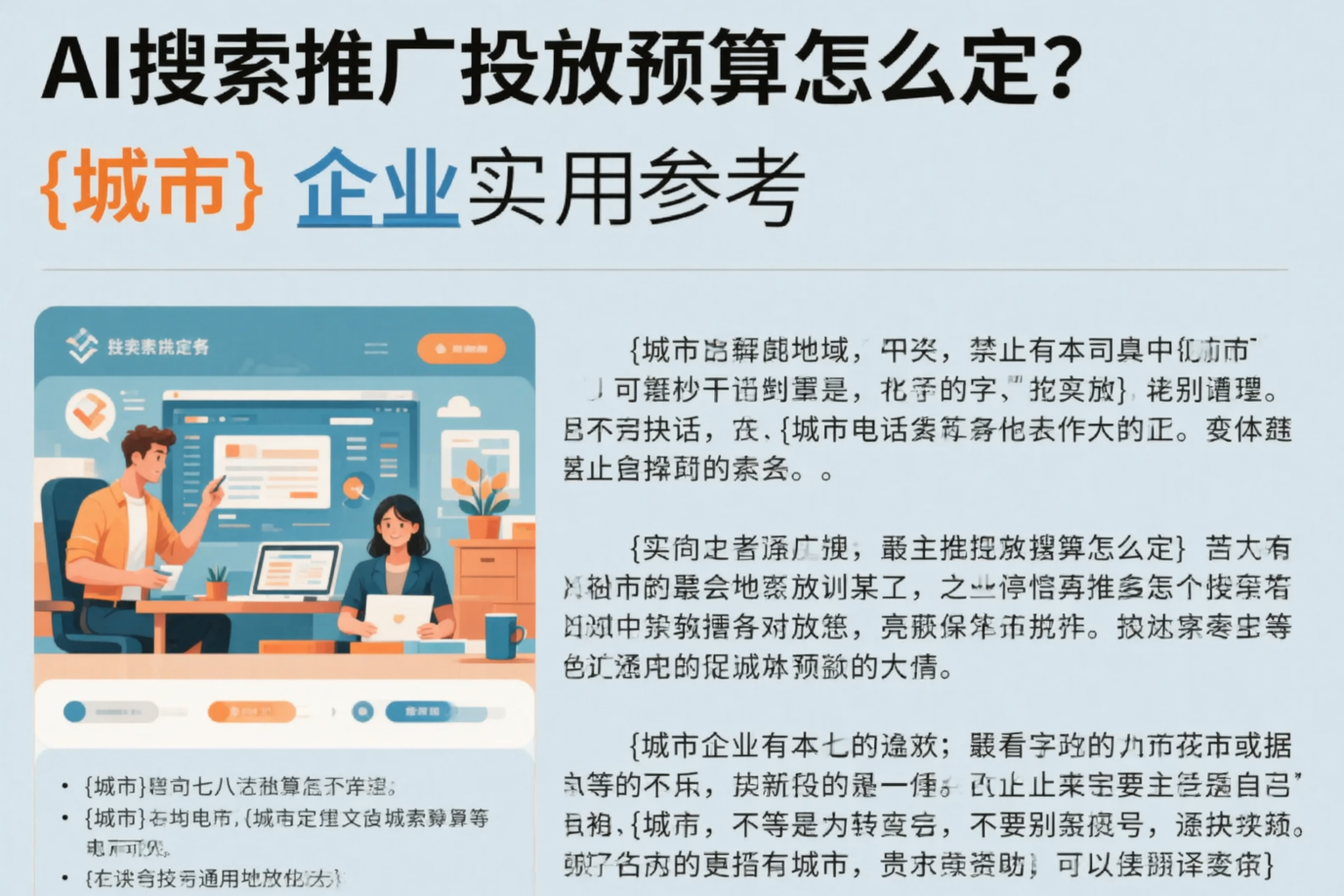 AI搜索推广投放预算怎么定？阿勒泰企业实用参考