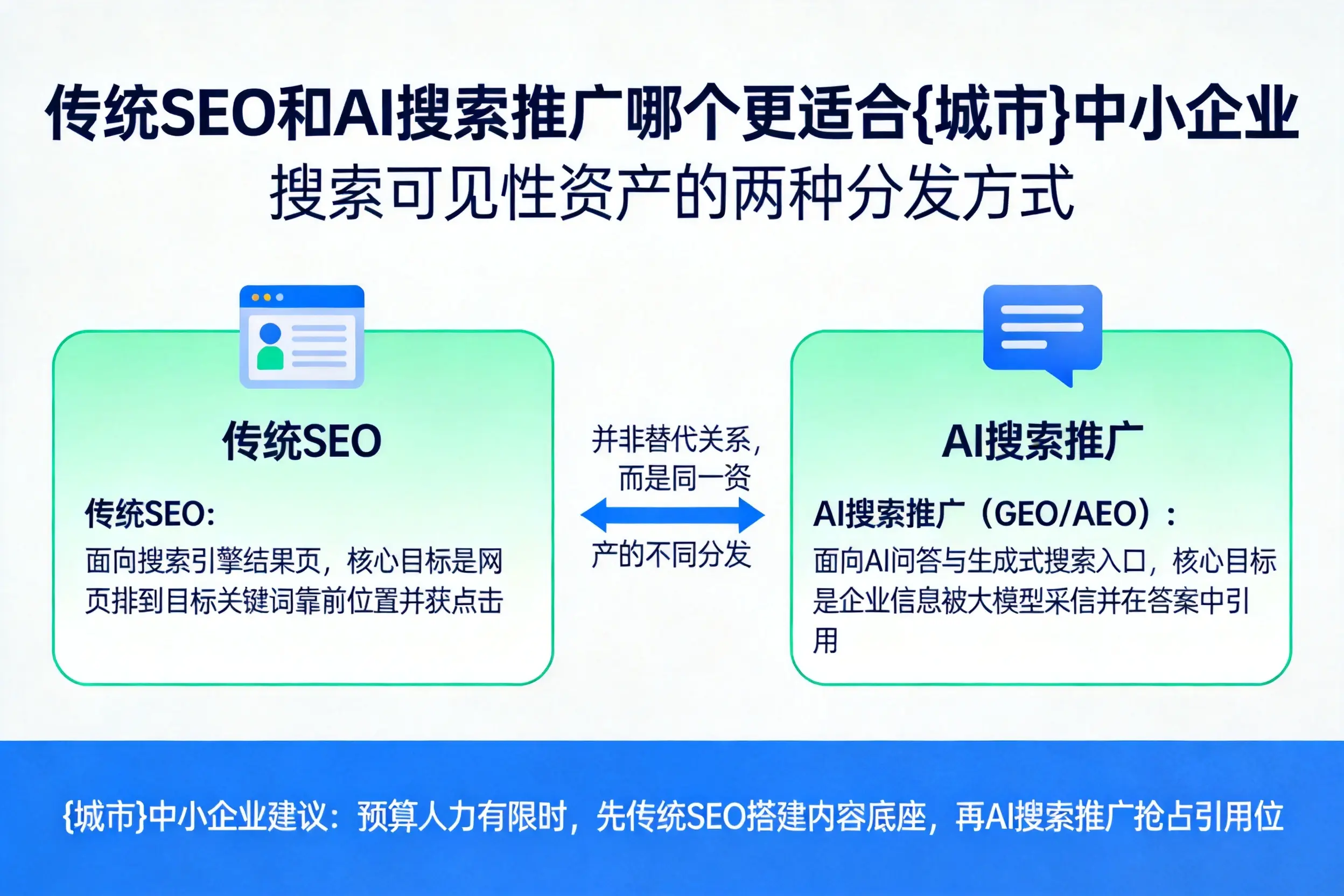 传统SEO和AI搜索推广哪个更适合阿勒泰中小企业