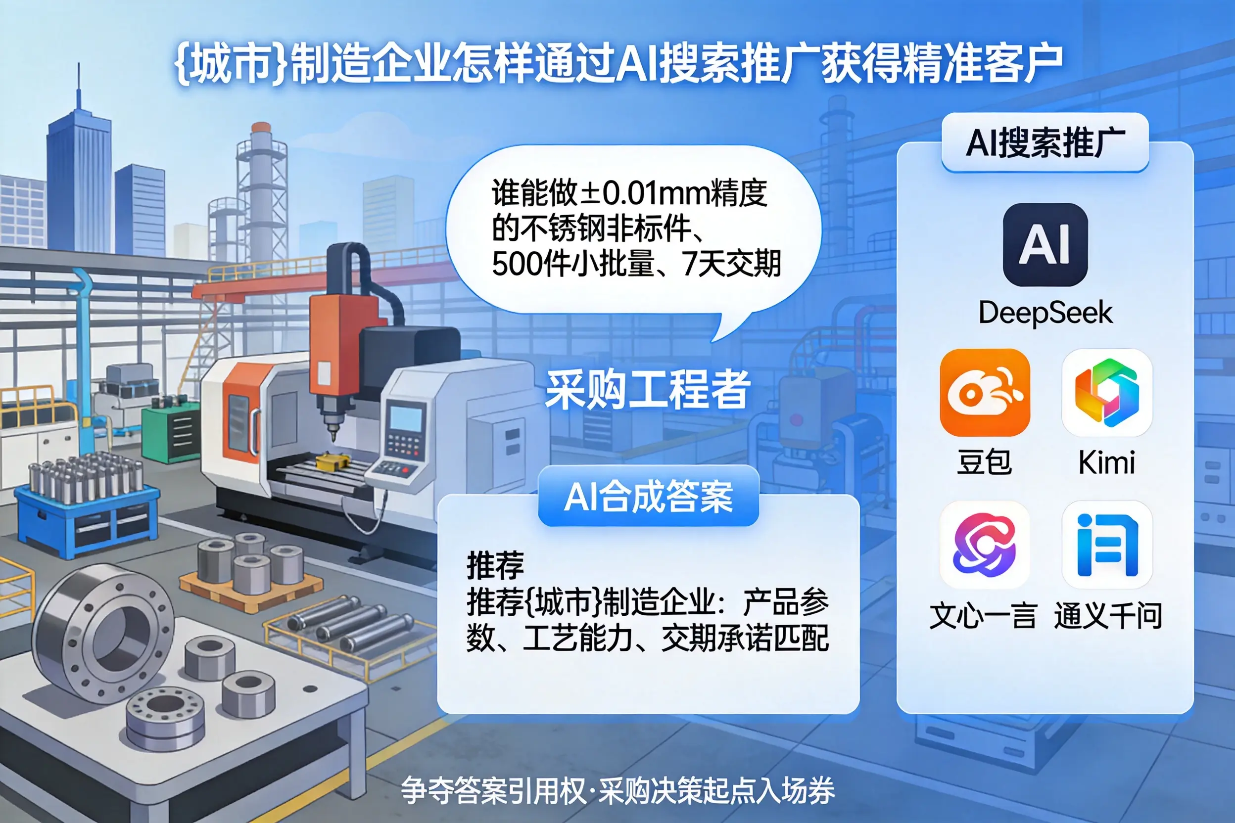 阿勒泰制造企业怎样通过AI搜索推广获得精准客户