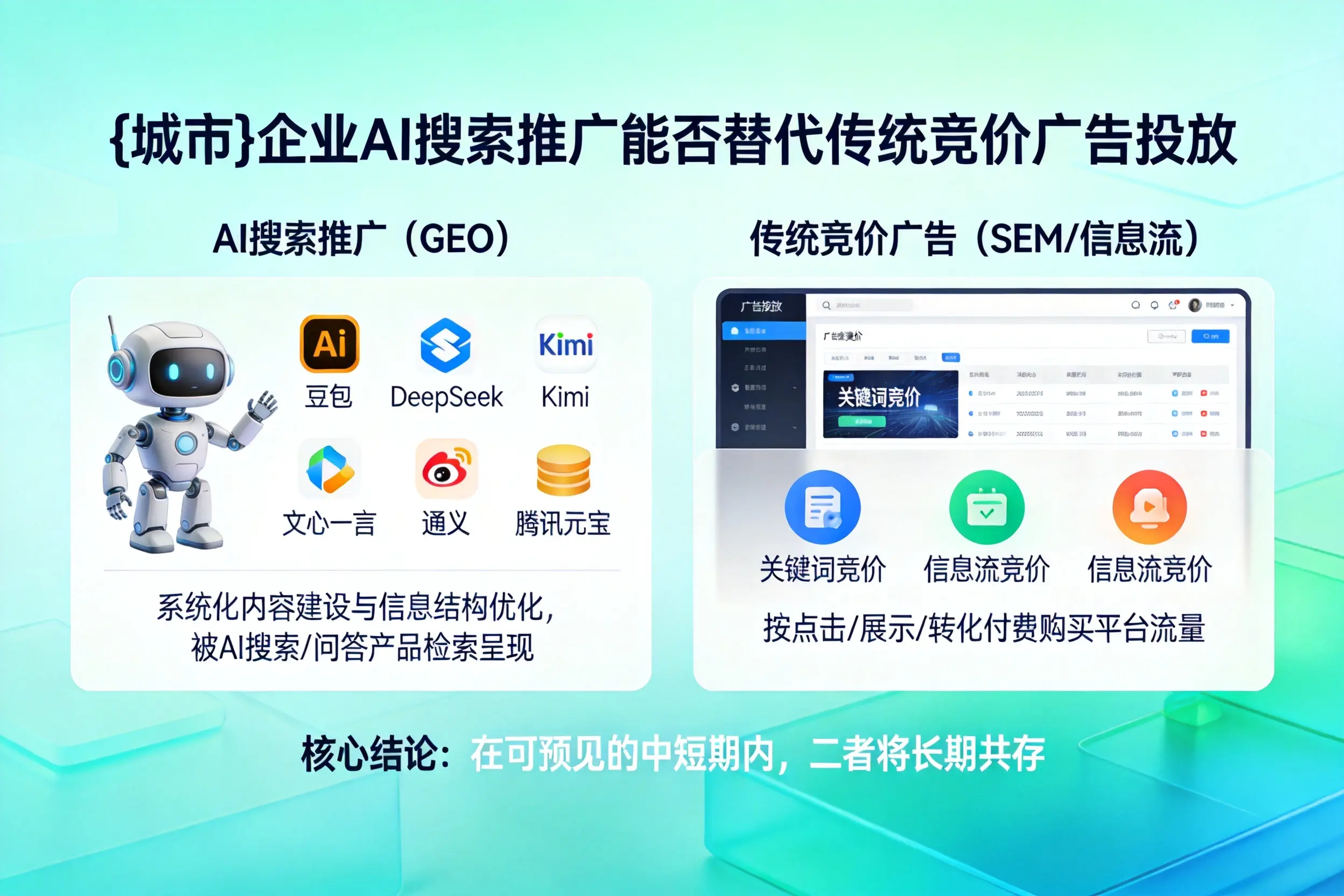 阿勒泰企业AI搜索推广能否替代传统竞价广告投放