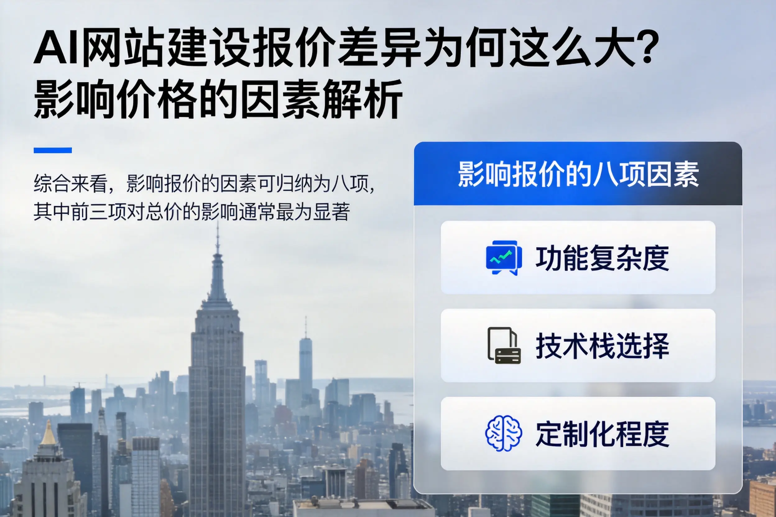 阿勒泰AI网站建设报价差异为何这么大？影响价格的因素解析