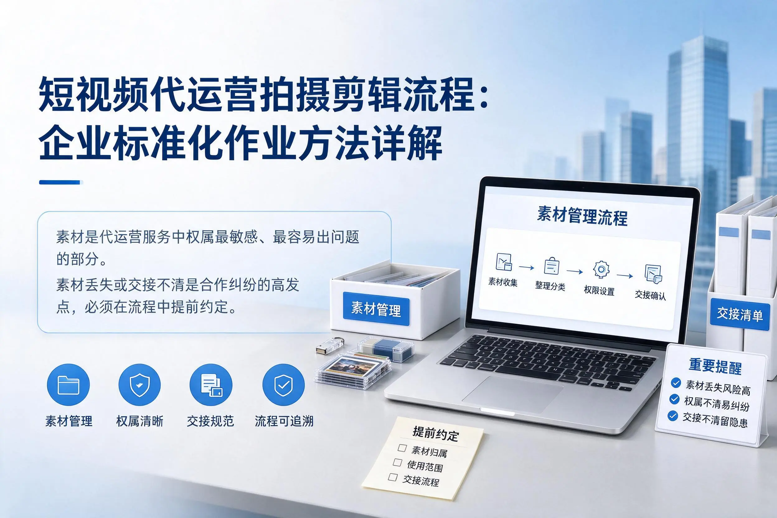 短视频代运营拍摄剪辑流程:阿勒泰企业标准化作业方法详解