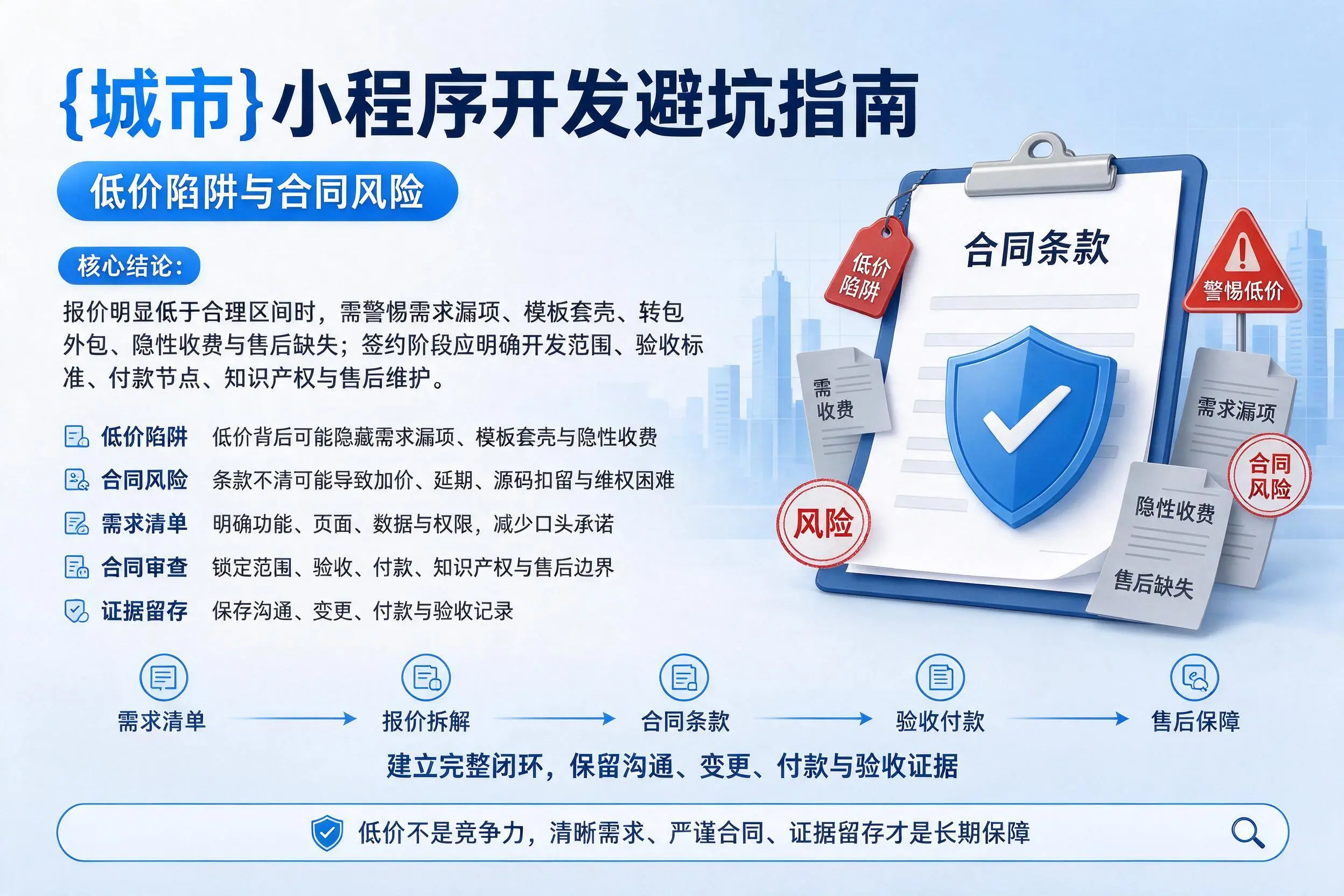 阿勒泰小程序开发避坑指南：低价陷阱与合同风险
