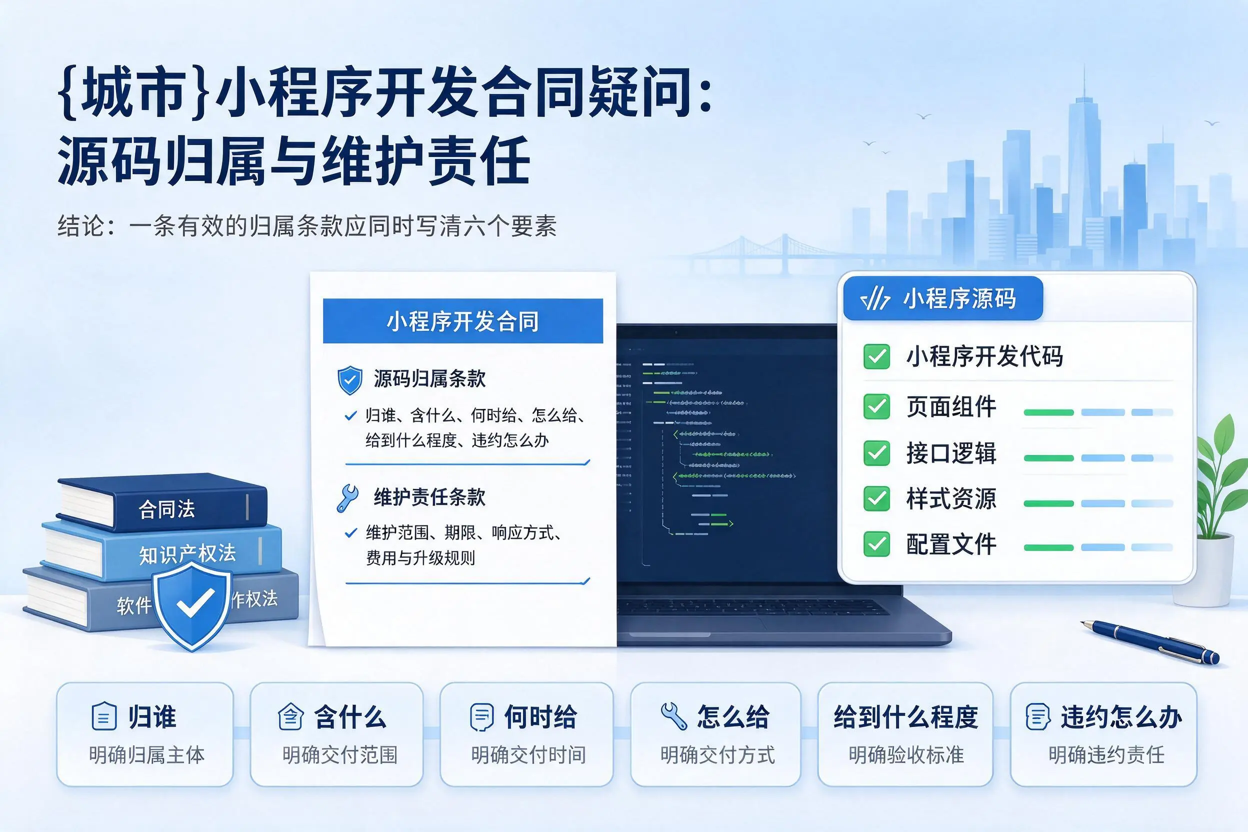 阿勒泰小程序开发合同疑问:源码归属与维护责任