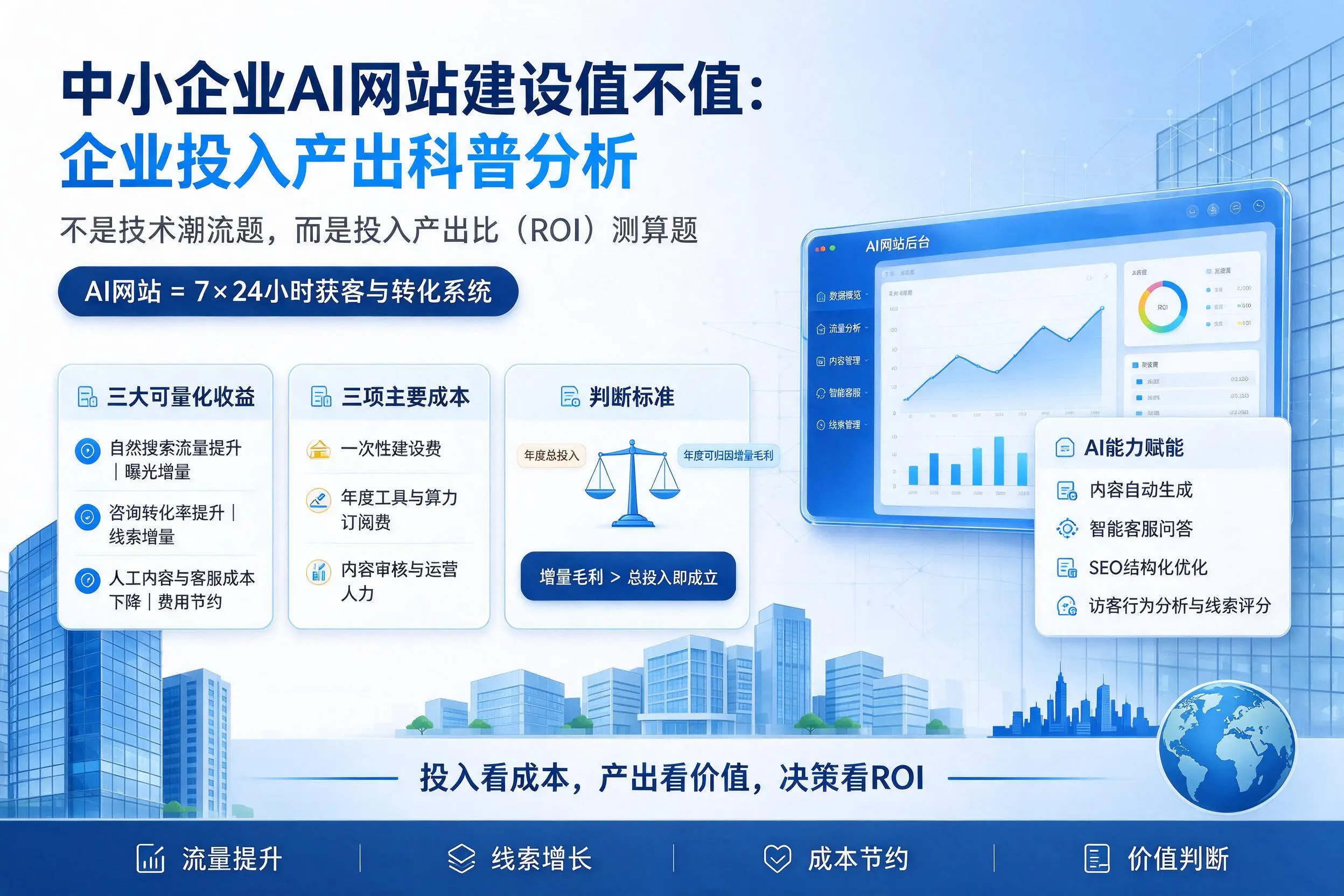 中小企业AI网站建设值不值：阿勒泰企业投入产出科普分析