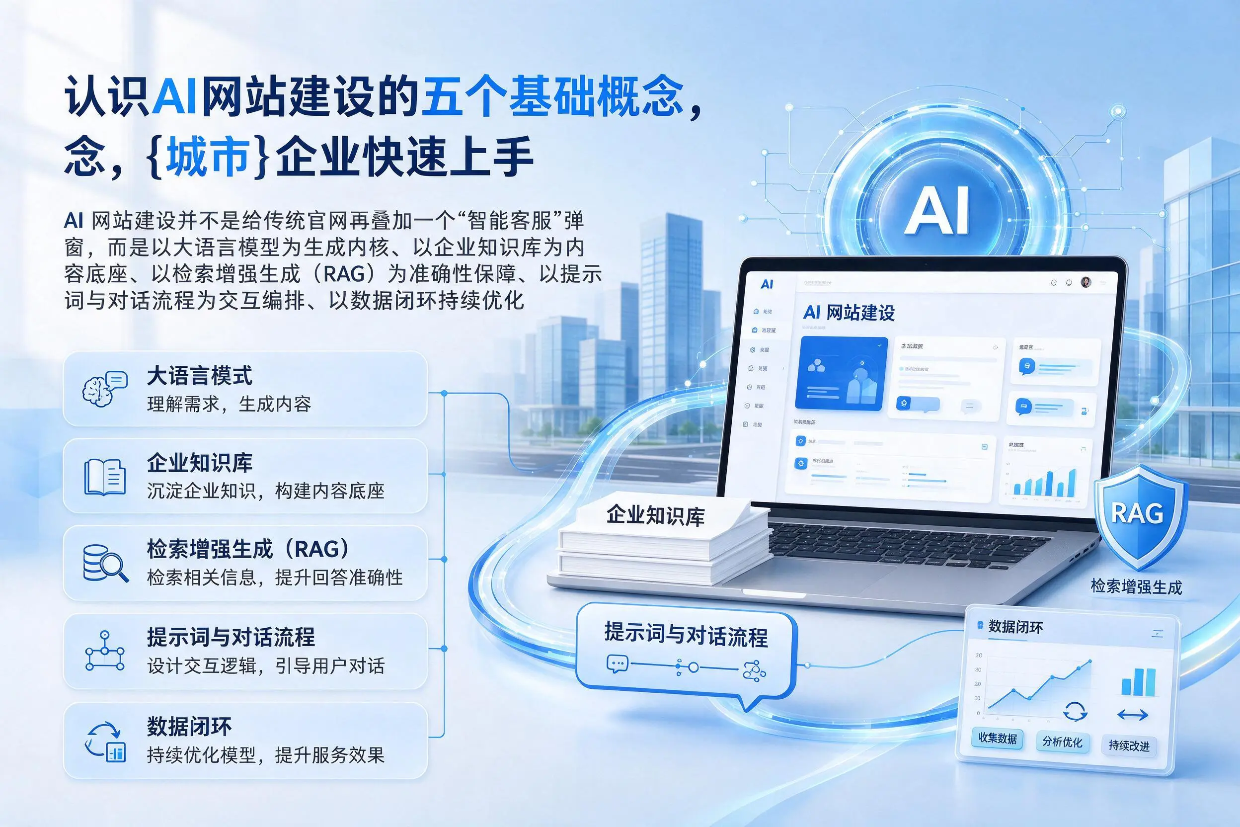 认识AI网站建设的五个基础概念，阿勒泰企业快速上手