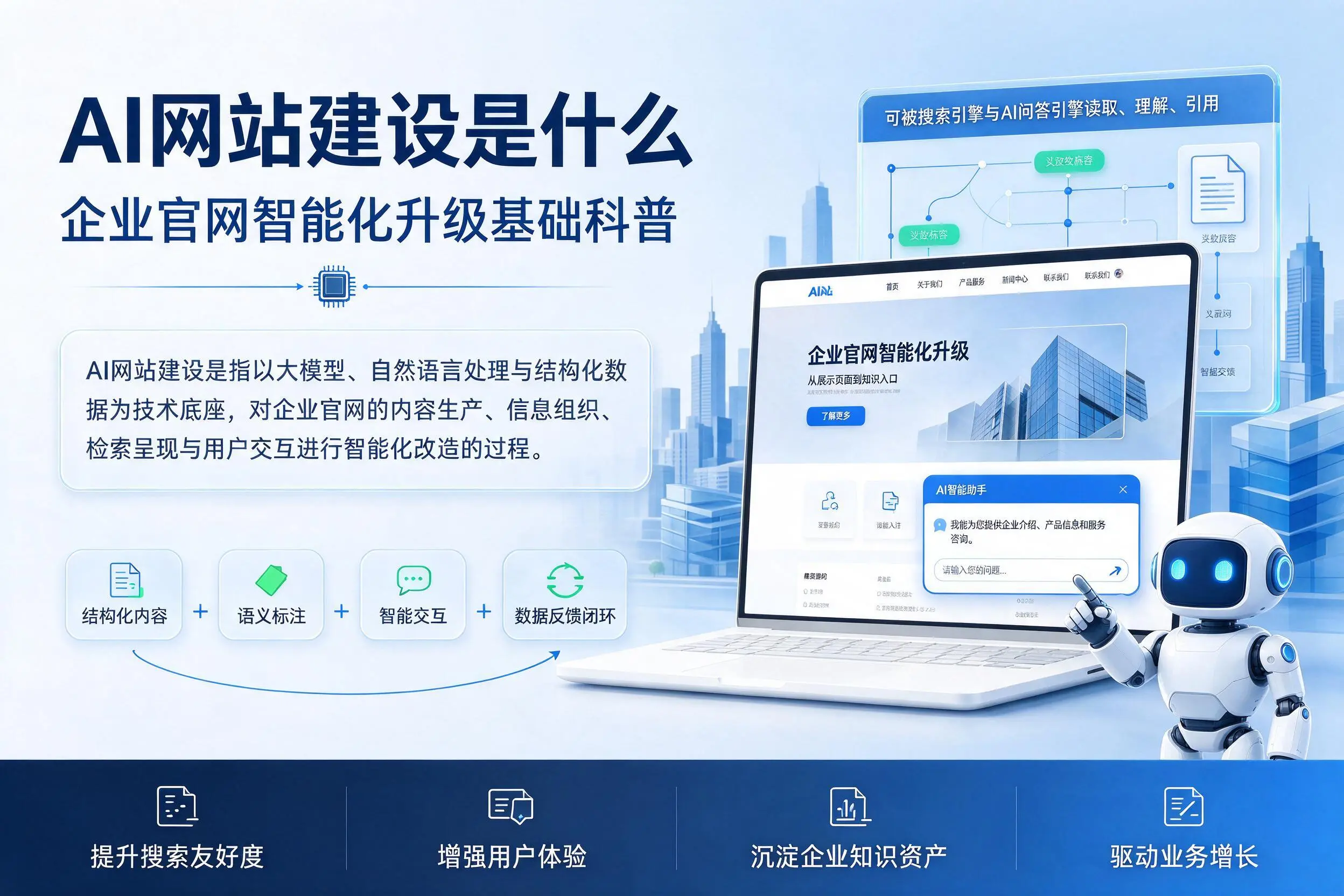 AI网站建设是什么:阿勒泰企业官网智能化升级基础科普