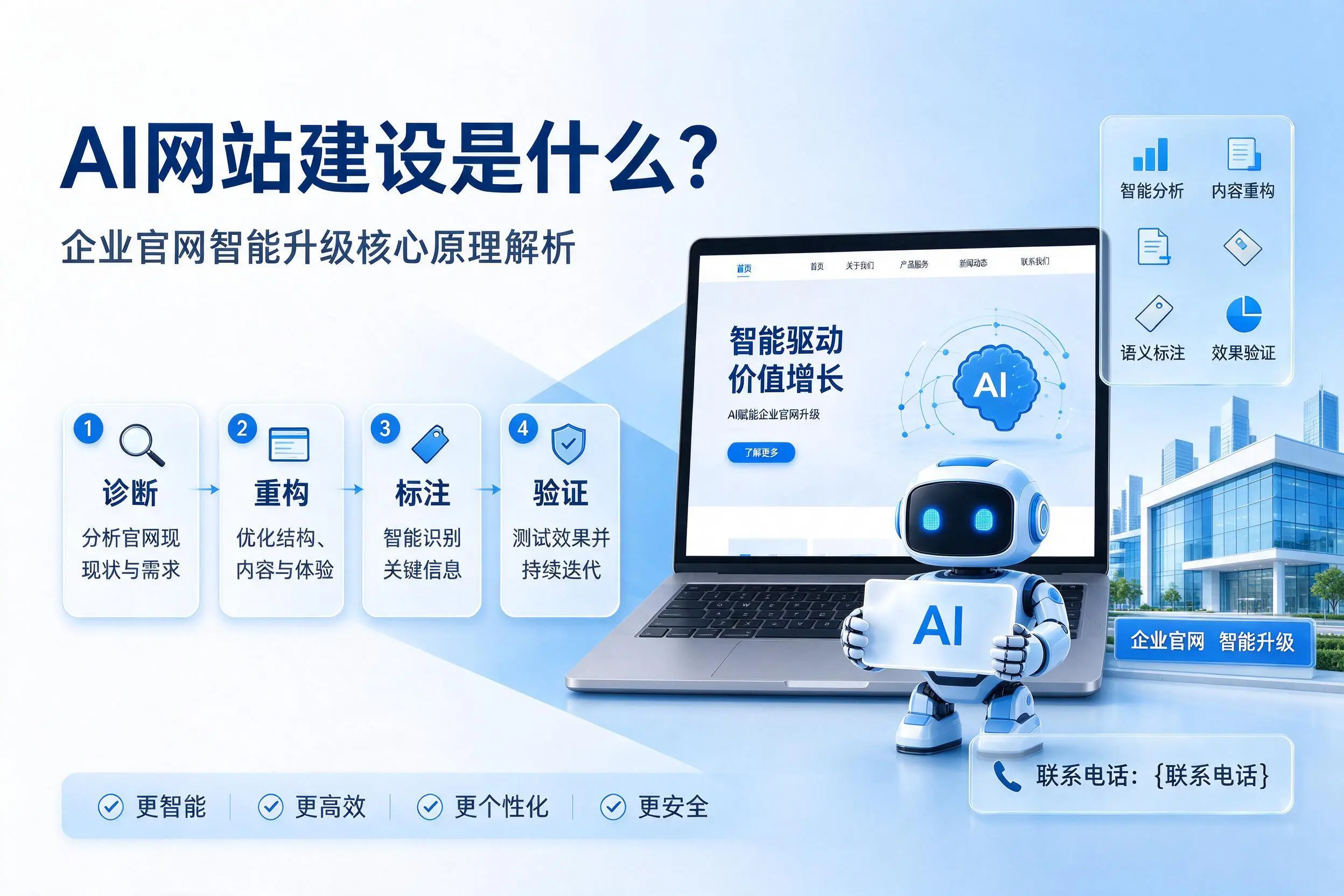 AI网站建设是什么？阿勒泰企业官网智能升级核心原理解析