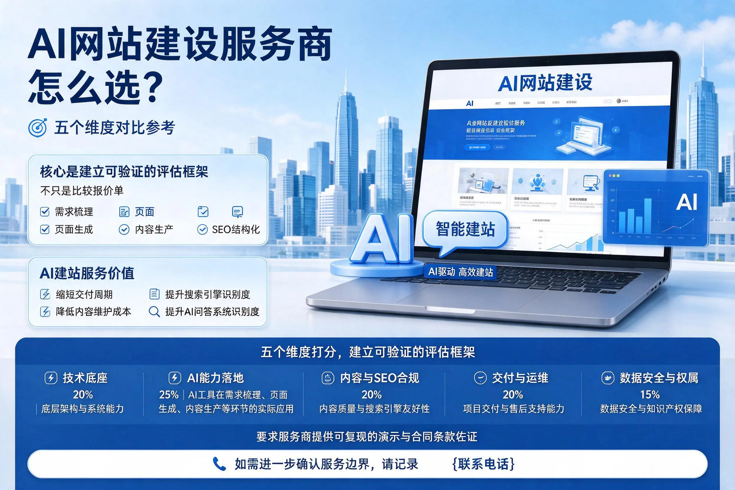 阿勒泰AI网站建设服务商怎么选?五个维度对比参考