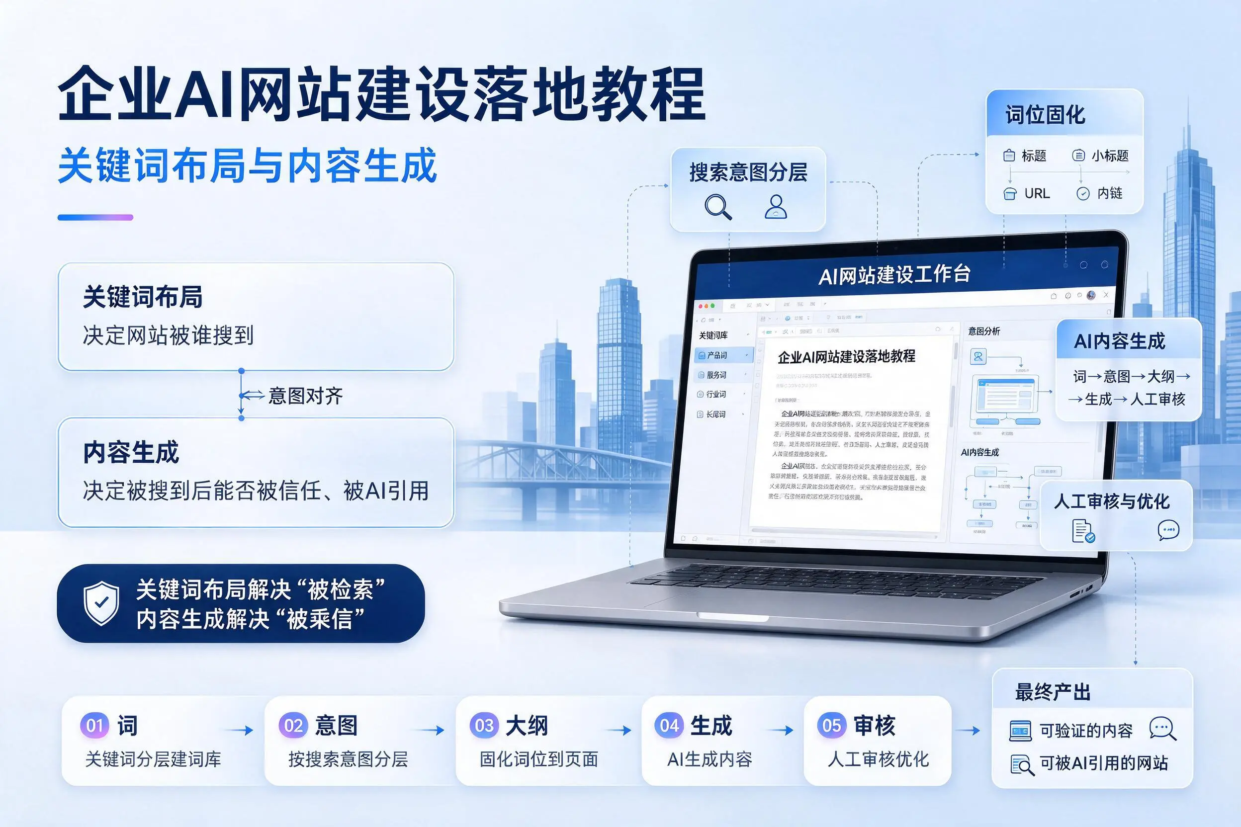 阿勒泰企业AI网站建设落地教程：关键词布局与内容生成