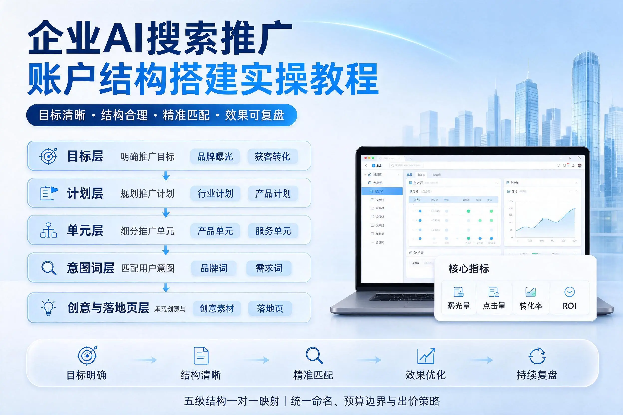 阿勒泰企业AI搜索推广账户结构搭建实操教程