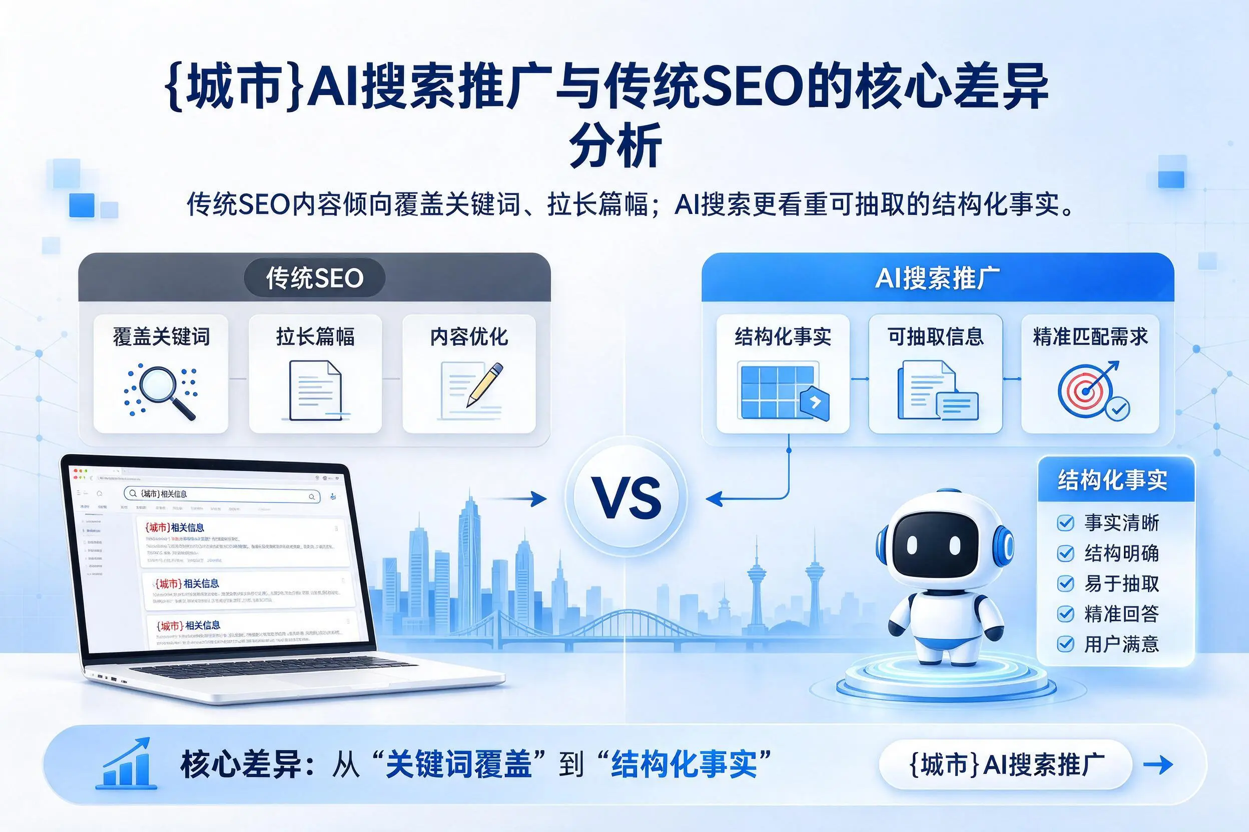 阿勒泰AI搜索推广与传统SEO的核心差异分析